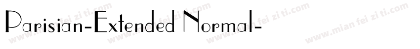 Parisian-Extended Normal字体转换